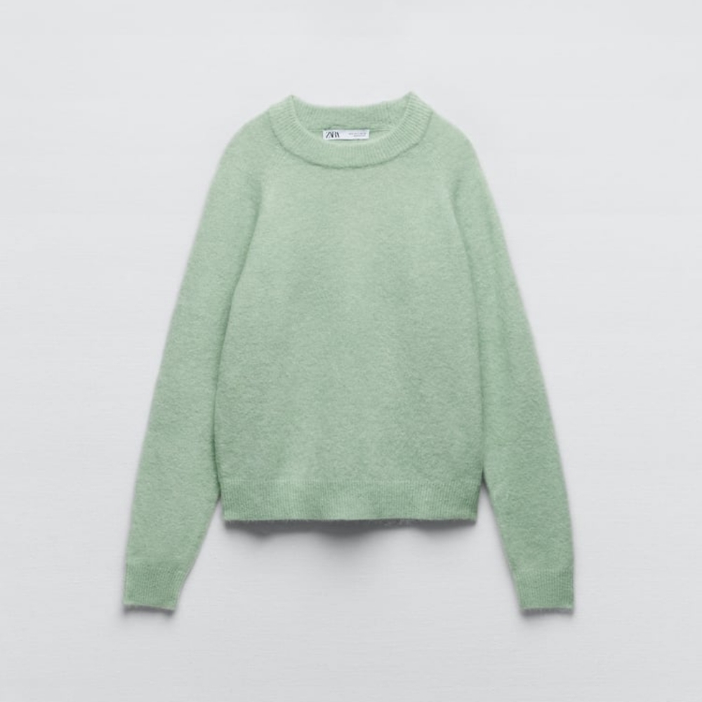 Zara ALPACA AND WOOL BLEND SWEATER